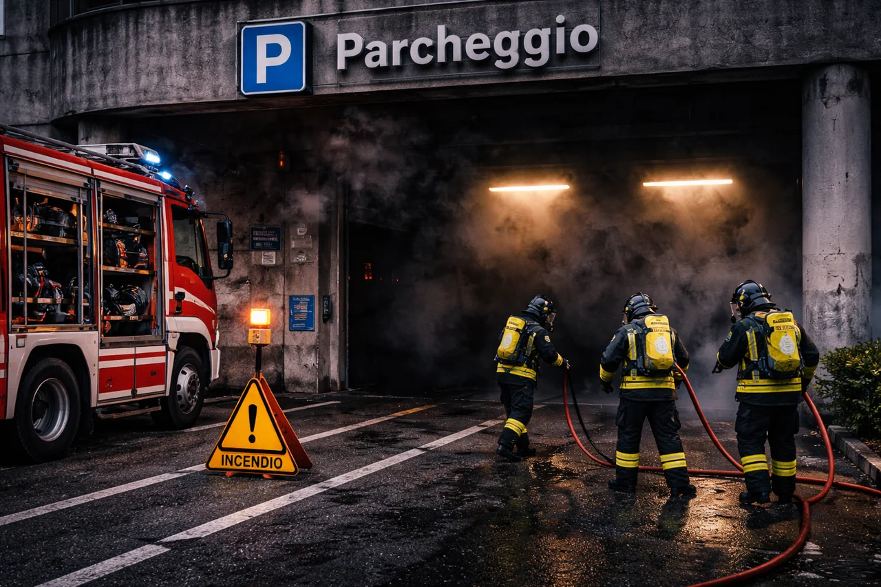 Genova: auto in fiamme nella notte in via dell'Acciaio